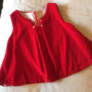 Beautiful Vintage Red Velvet jumper